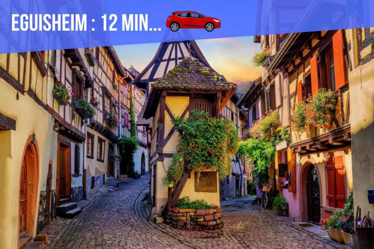Le Red St Leon : Lit Queen Size * Wifi * Ideal Couple Colmar Dış mekan fotoğraf